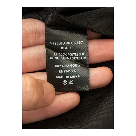 Astr the Label Satin Strapless minidress dress black size Large L - Picture 6 of 7